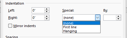 Intented Lines Indents in Microsoft Word – First Line, Hanging and Left Indent Markers ...