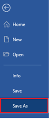 Save button in Word